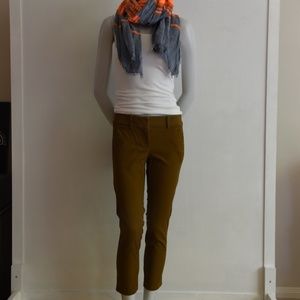LOFT BROWN CHINOS SZ 0P MARISA FIT